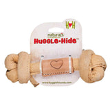 HUGGLE HOUNDS KNOT LEATHER BONE