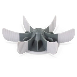Messy Mutts Slow Feeder Bowl Insert With Suction, 7.5" X 2" Cool Grey