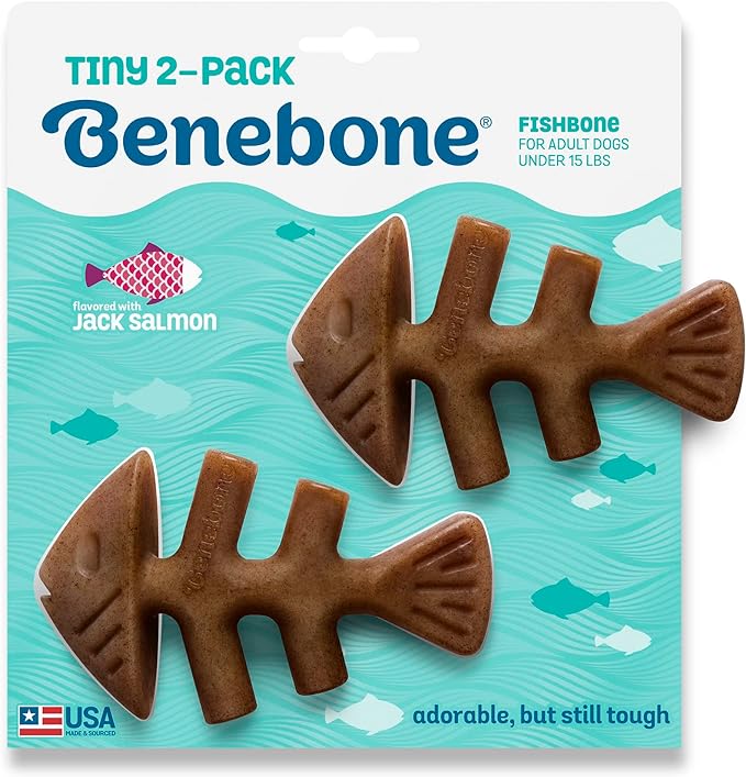 BENEBONE DOG FISHBONE TINY 2 PACK