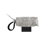 Doggie Walk Duffel Light Gray w Blk Topographic