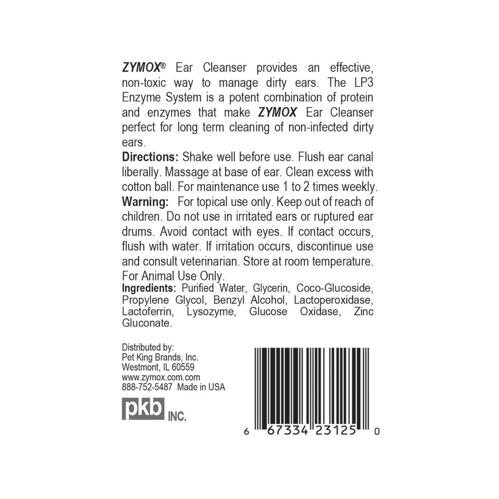 Zymox Enzymatic Ear Cleanser 4oz
