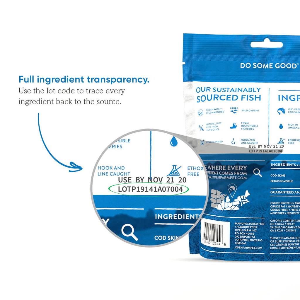 Open Farm Dehydrated Cod Skin 2.25oz