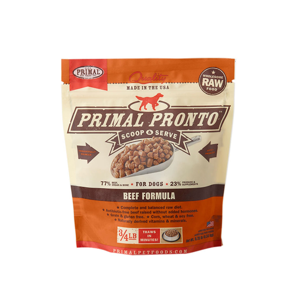 Primal Dog Pronto Beef Frozen .75LB