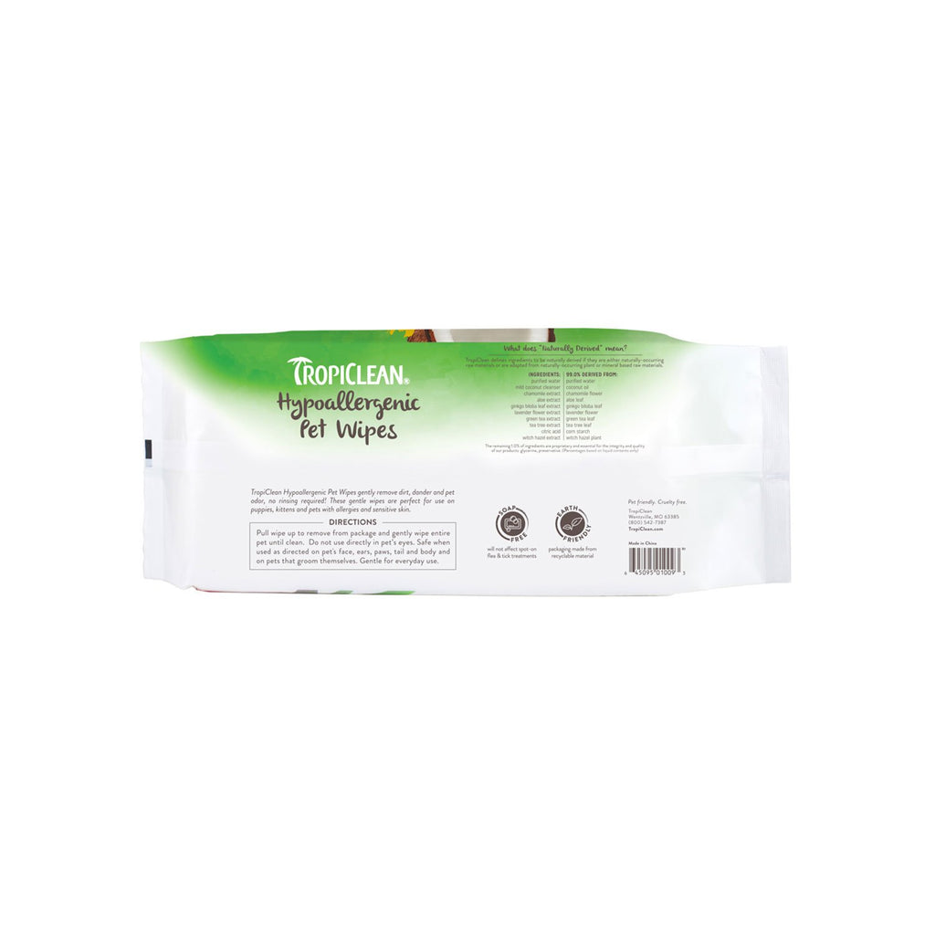 TropiClean Hypo Wipes 100ct