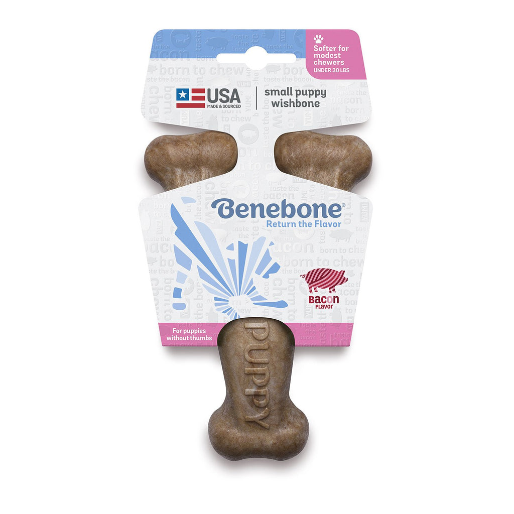 Benebone Wishbone Bacon Toy Puppy