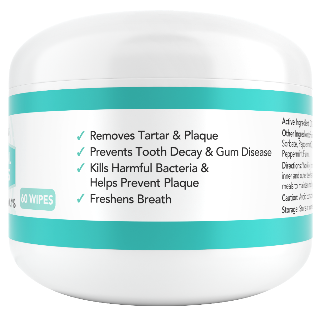 Nootie Antimicrobial Dental Wipes 60 count