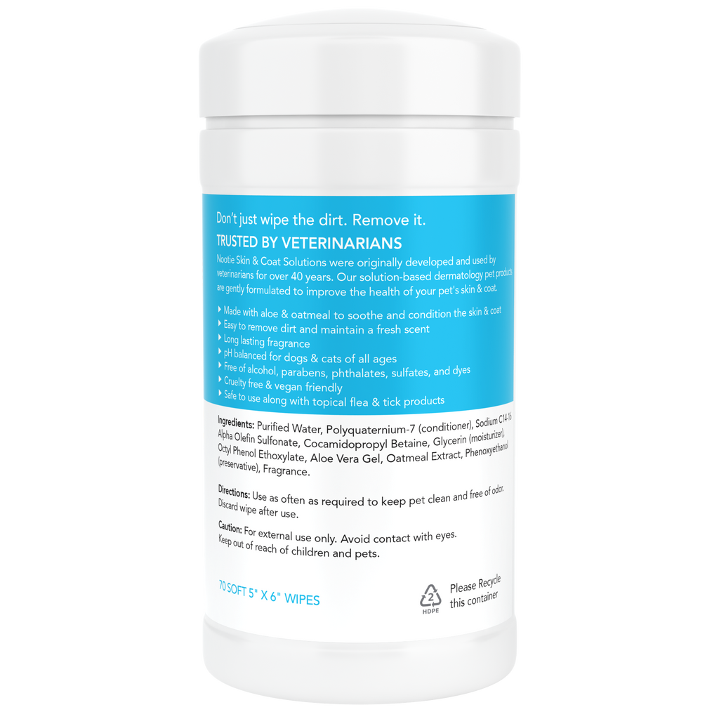 Nootie Grooming Wipes Sweet Pea & Vanilla 70 count