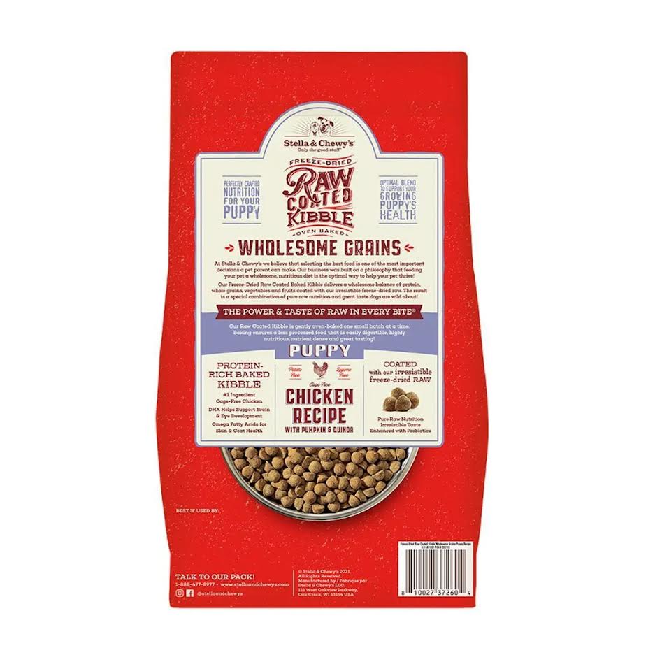 Stella & Chewy's Wholesome Grain Puppy Raw Coated Chicken