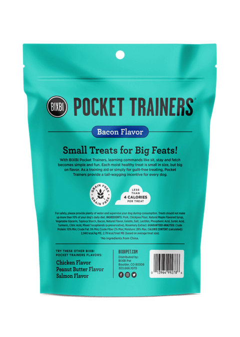 BIXBI BACON POCKET TRAINER TREAT 6OZ