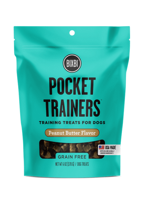 BIXBI PEANUT BUTTER POCKET TRAINER TREAT 6OZ
