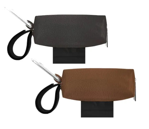 Doggie Walk Duffel Delux Black Faux Leather