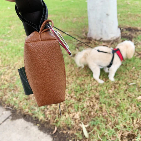 Doggie Walk Duffel Delux Black Faux Leather