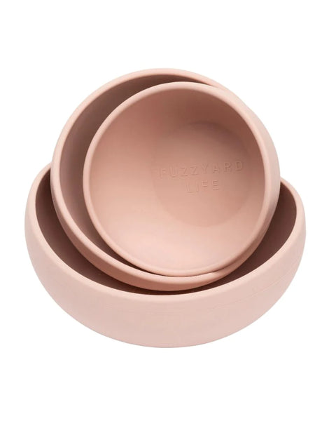 FuzzYard Life Silicone Bowl - Soft Blush S