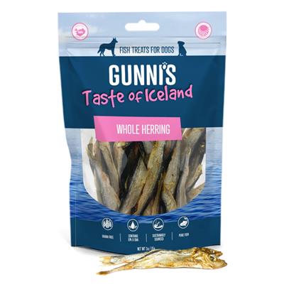 GUNNI'S DOG WHOLE HERRING 3.0OZ