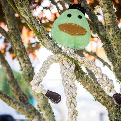 HUGGLE HOUNDS KNOT ROPE DUCK