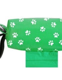 Doggie Walk Duffel Green With White Paws