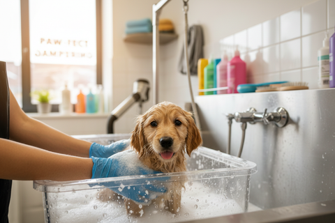 puppy grooming