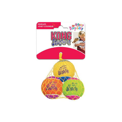 Kong Birthday Tennis Ball Toy 3pk MD