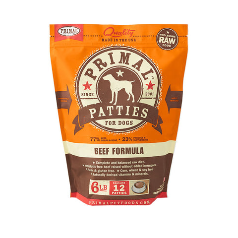 Primal Raw Dog Beef 6lb
