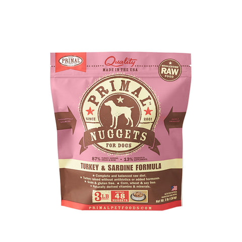 Primal Raw Dog Turkey & Sardine 3lb