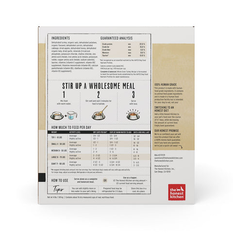 Honest Kitchen Keen Whole Grain Turkey