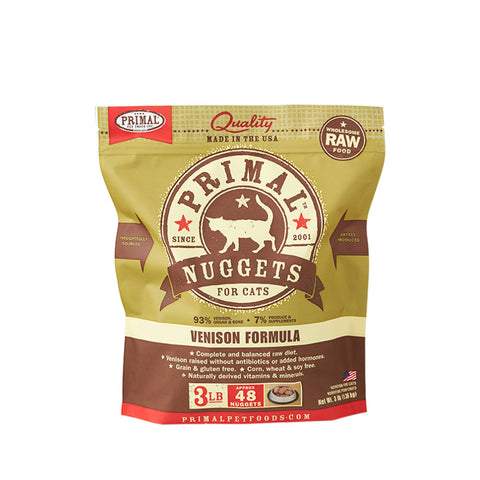 Primal Raw Cat Venison 3lb