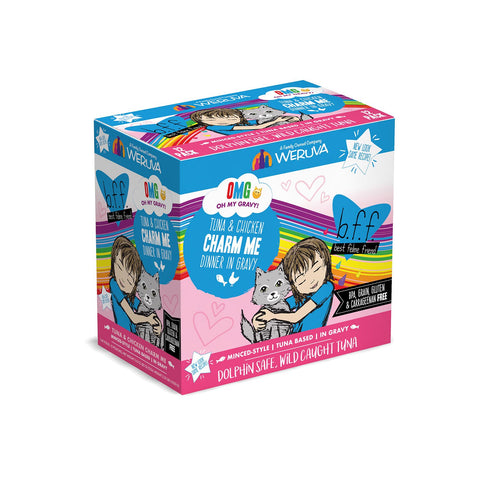 Weruva BFF OMG Cat Tuna & Chicken Charm Me Pouch 3oz Case