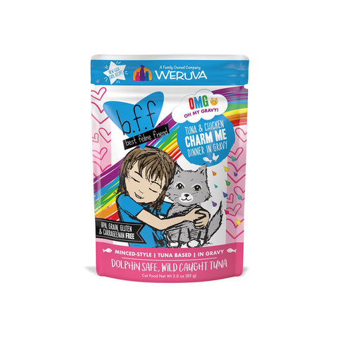 Weruva BFF OMG Cat Tuna & Chicken Charm Me Pouch 3oz