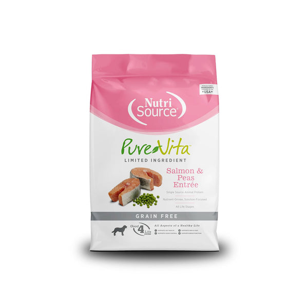 Pure Vita Grain-Free Salmon Dog Food For All Ages Dirty Dogs