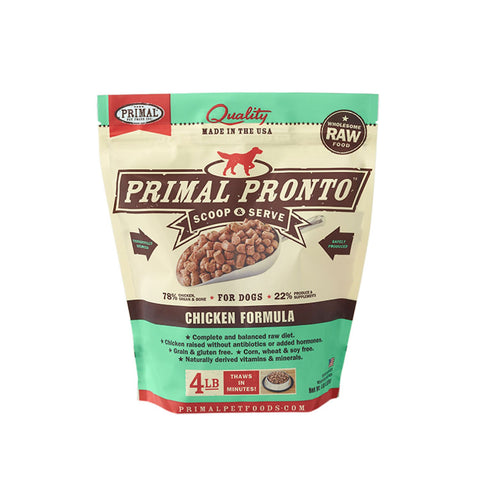Primal Raw Dog Pronto Chicken 4lb