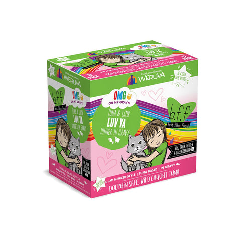 DUPLICATE Weruva BFF OMG Cat Tuna & Lamb Luv Ya Pouch 3oz Case