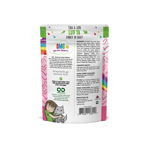 DUPLICATE Weruva BFF OMG Cat Tuna & Lamb Luv Ya Pouch 3oz