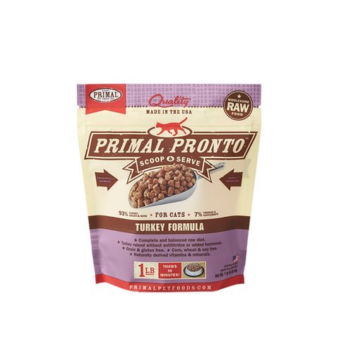 Primal Raw Cat Pronto Turkey 1lb