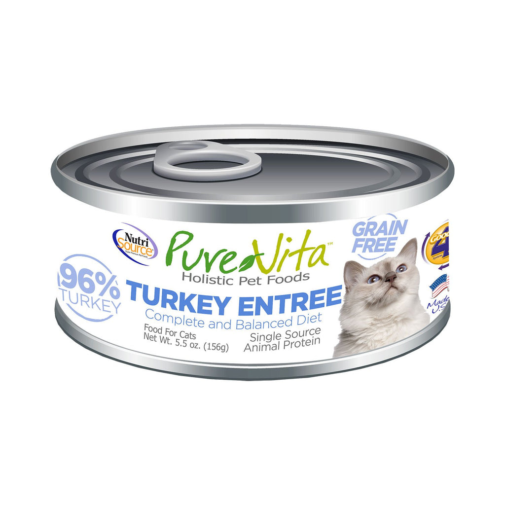 Pure Vita Cat Grain Free Turkey Stew Can