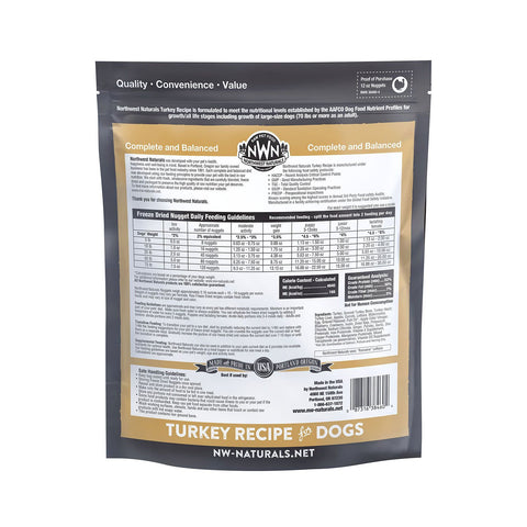 Northwest Naturals Freeze Dried Dog Turkey 12oz
