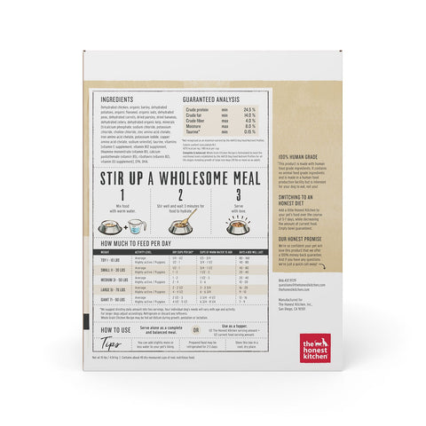 Honest Kitchen Revel Whole Grain Chicken