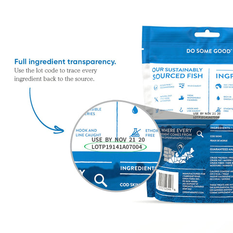 Open Farm Dehydrated Cod Skin 2.25oz