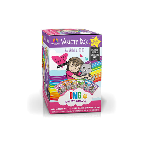 Weruva BFF OMG Cat Rainbow A Go Go Variety Pouch 3oz Pack