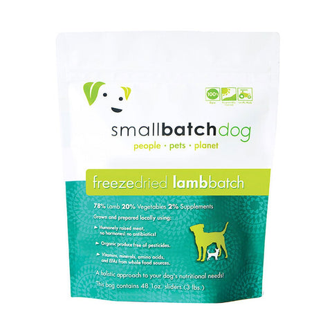 SmallBatch Dog Freeze-Dried Sliders Lamb 14oz