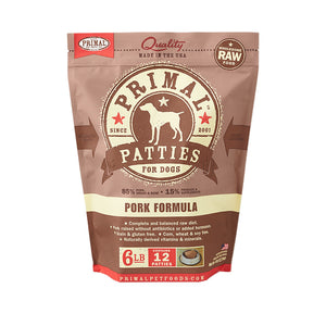 Primal Raw Dog Pork 6lb