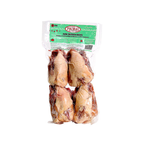Primal Raw Chicken Backs 4pk
