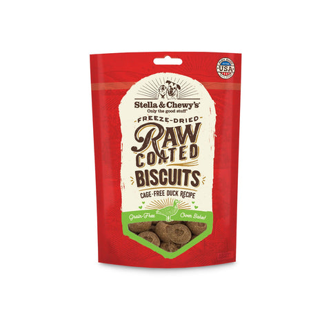 Stella & Chewy's Raw Coated Biscuits Duck Cage Free 9oz
