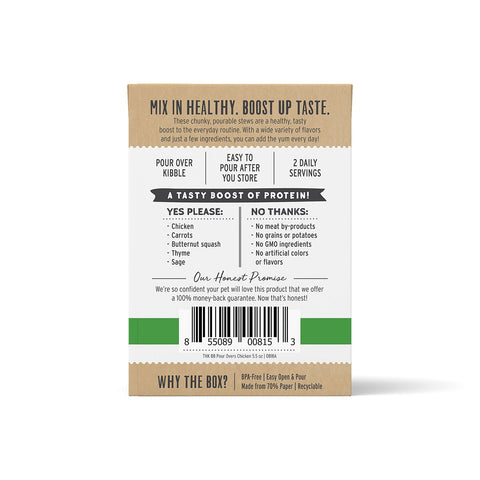 Honest Kitchen Bone Broth Pour Over Chicken 5.5oz Case