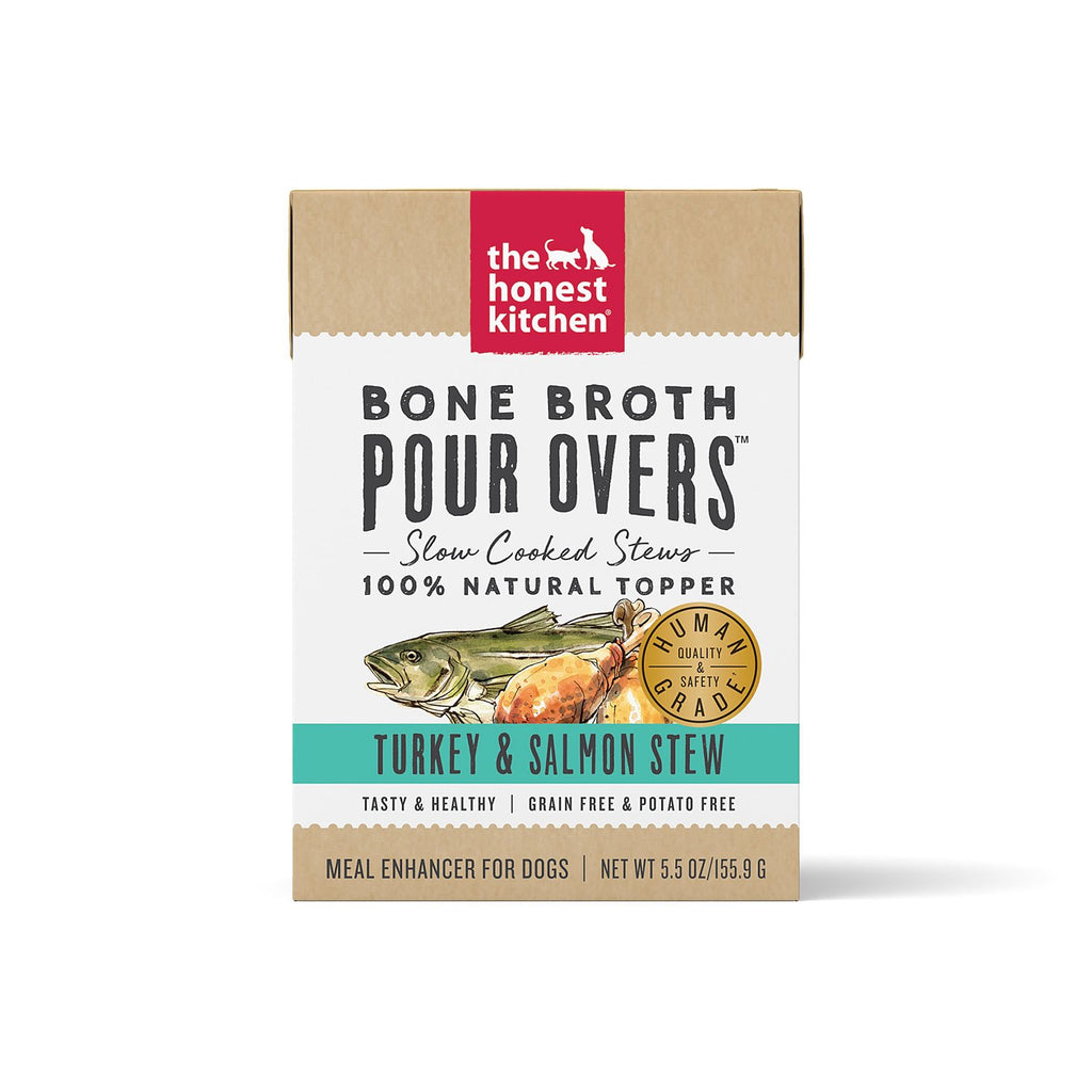 Honest Kitchen Bone Broth Pour Over Turkey & Salmon 5.5oz