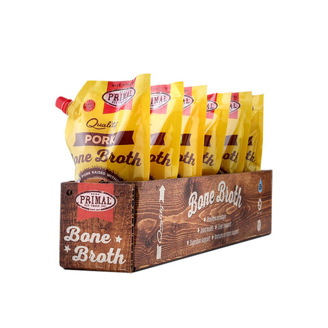 Primal Raw Pork Bone Broth 20oz Case