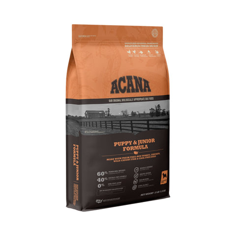 acana puppy & junior formula dog food 13lb