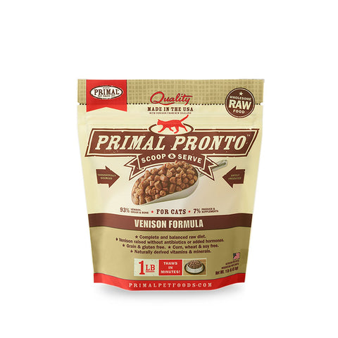 Primal Raw Cat Pronto Venison 1lb