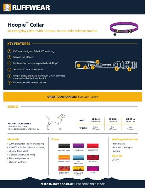Ruffwear Hoopie Collar Purple Dusk