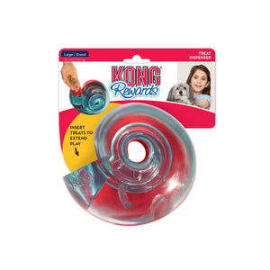 KONG Rewards Wally Dog Treat Dispenser Toy Blue/Red MD/LG