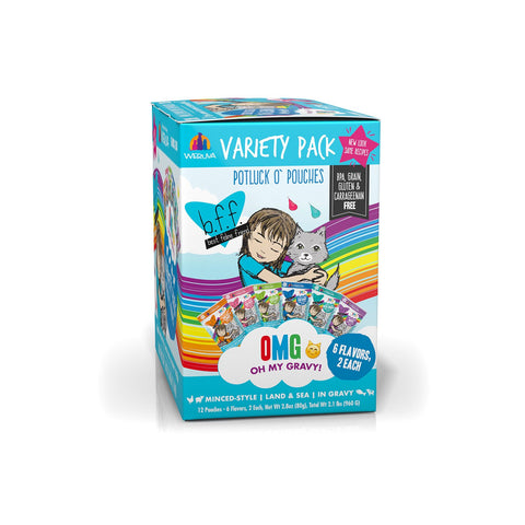Weruva BFF OMG Cat Potluck Variety Pack Pouch 2.8oz